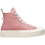 Converse Womens CTAS Lift Hi Rust Pink/Egret Size 8