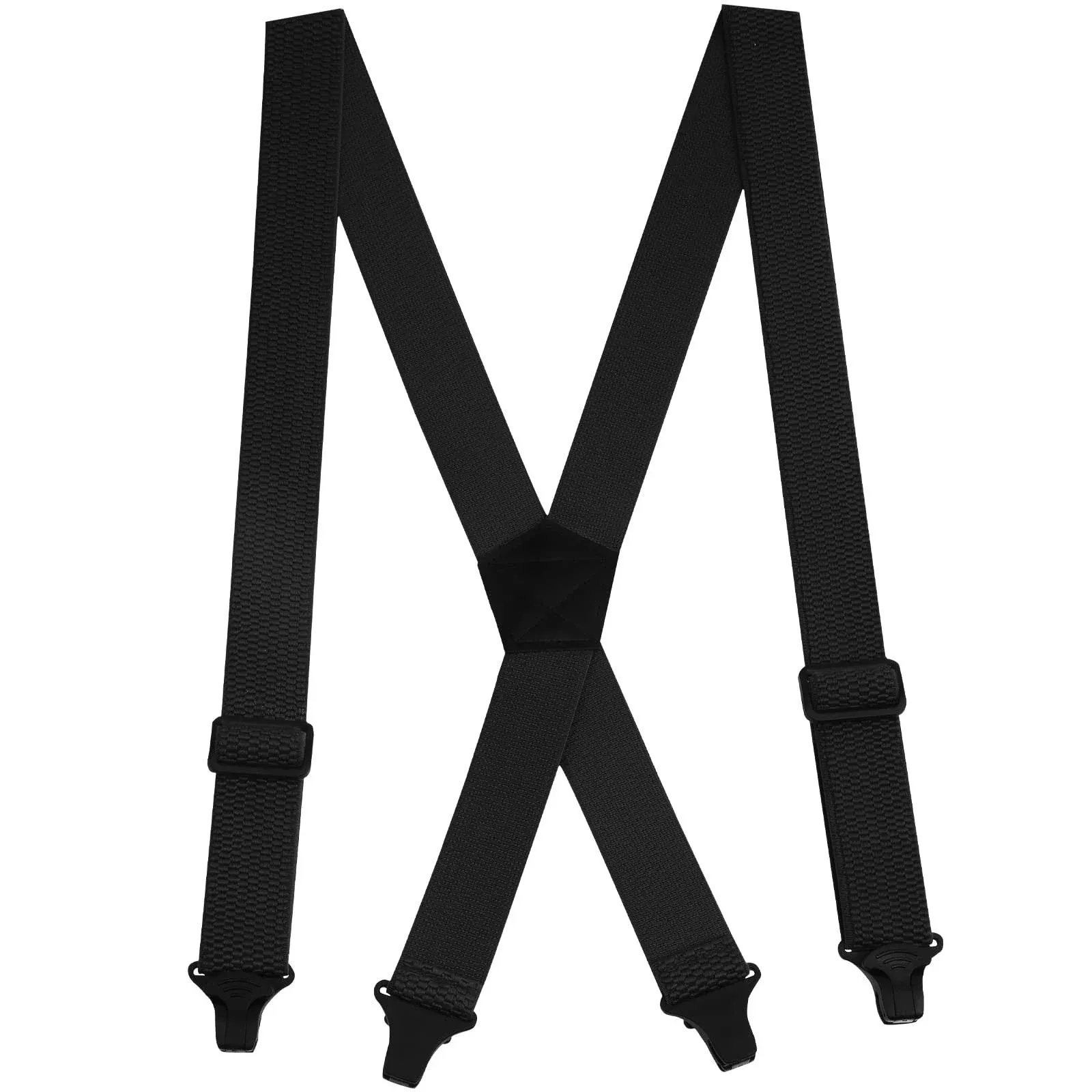 Buyless Fashion Heavy Duty Suspender Men - 48&#034; Adjustable Strap 1 1/2&#034;&#034; -X Back