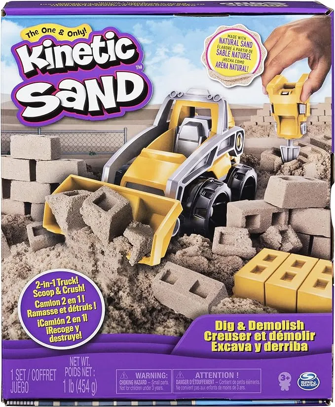 Kinetic Sand Dig & Demolish Truck Playset