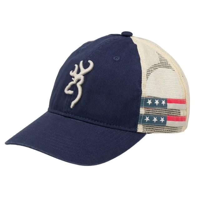 "Browning Men's Stars and Stripes Navy Cap"