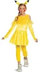 Disguise Pokemon Pikachu Costume for Girls, Deluxe Character Outfit