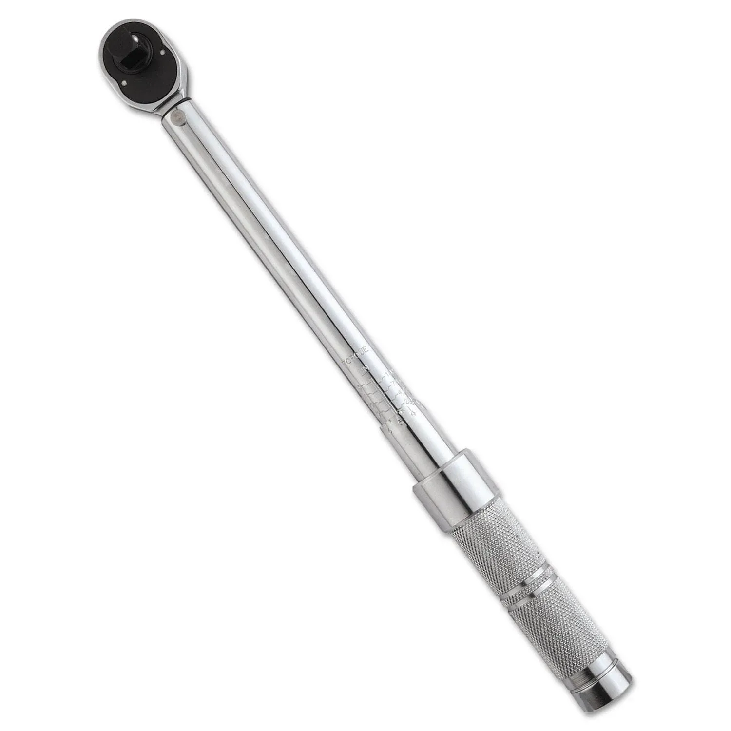 Proto 1/2" Drive Micrometer Torque Wrench - 16 to 80 Ft/Lb, 0.68 N/m Graduation, 15-1/2" OAL, Ratchet Head | Part #J6008C