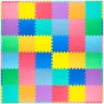 ProsourceFit Puzzle Solid Foam Play Mat for Kids - 36 tiles with edgesProsourceFit Puzzle Solid Foam Play Mat for Kids - 36…