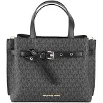 Michael Kors Emilia Small Black Satchel Bag