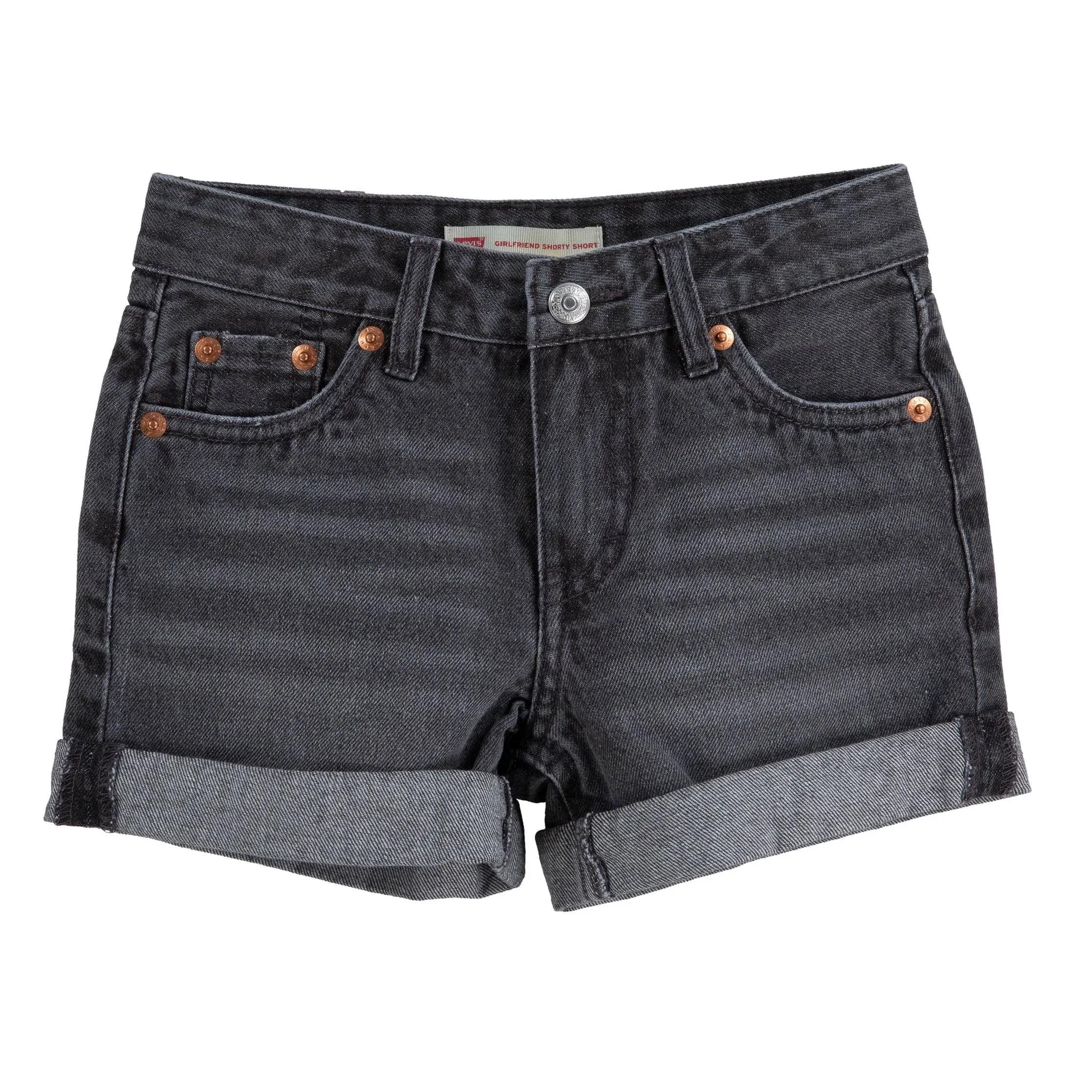 Levi's Girls' Girlfriend Fit Denim Shorty Shorts