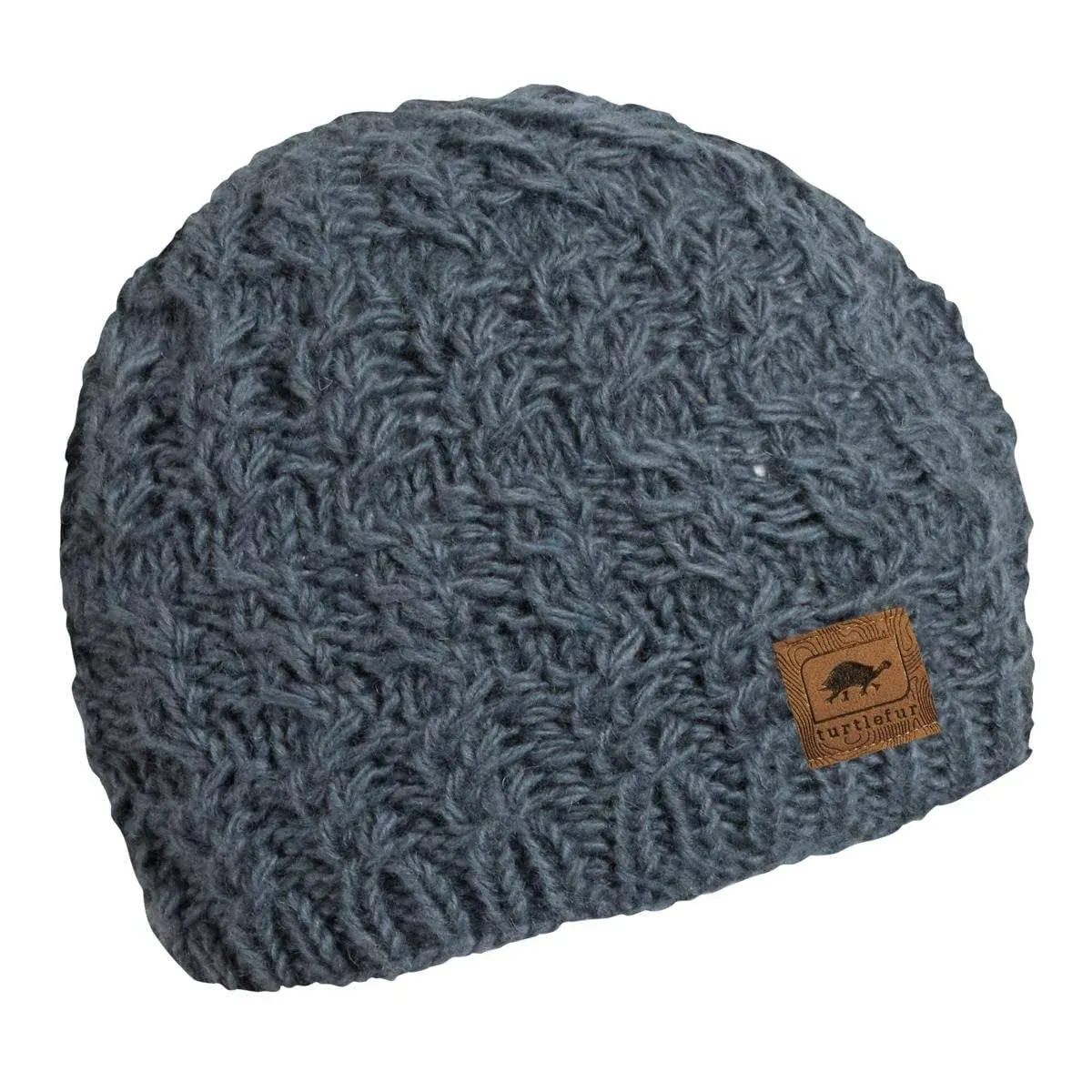 NWT Turtle Fur Nepal Mika Hand Knit Wool Beanie in “Denim blue” 😍