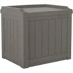 Suncast 22 Gallon Small Deck Box with Storage Seat