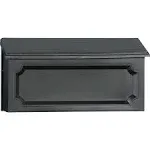 Windsor Wall-Mount Mailbox, Black Poly