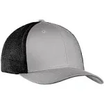 Port Authority C812 Flexfit Mesh Back Cap - Silver Black