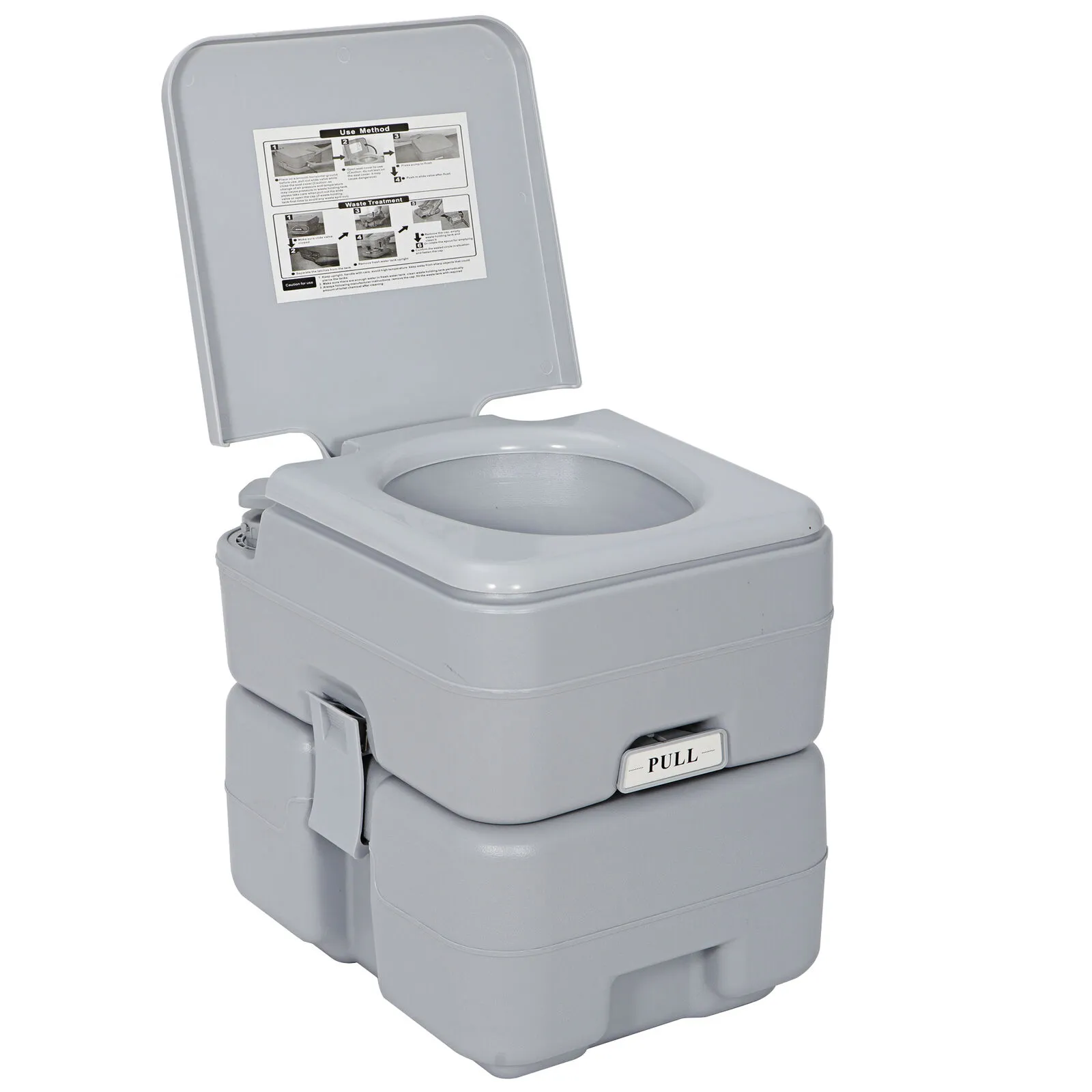 SereneLife Portable Toilet - Outdoor & Travel Toilet, 5.3 gal.