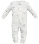 Owlivia Organic Cotton Baby Boy Girl Zip up Sleep N Play, Footless, Long Sleeve