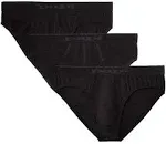 Papi Men&#x27;s 3-Pack Cotton Stretch Brief Black - 980403