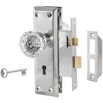 Upgraded Mortise Lock Set for Interior Door, Interior Mortise Brushed Nickel