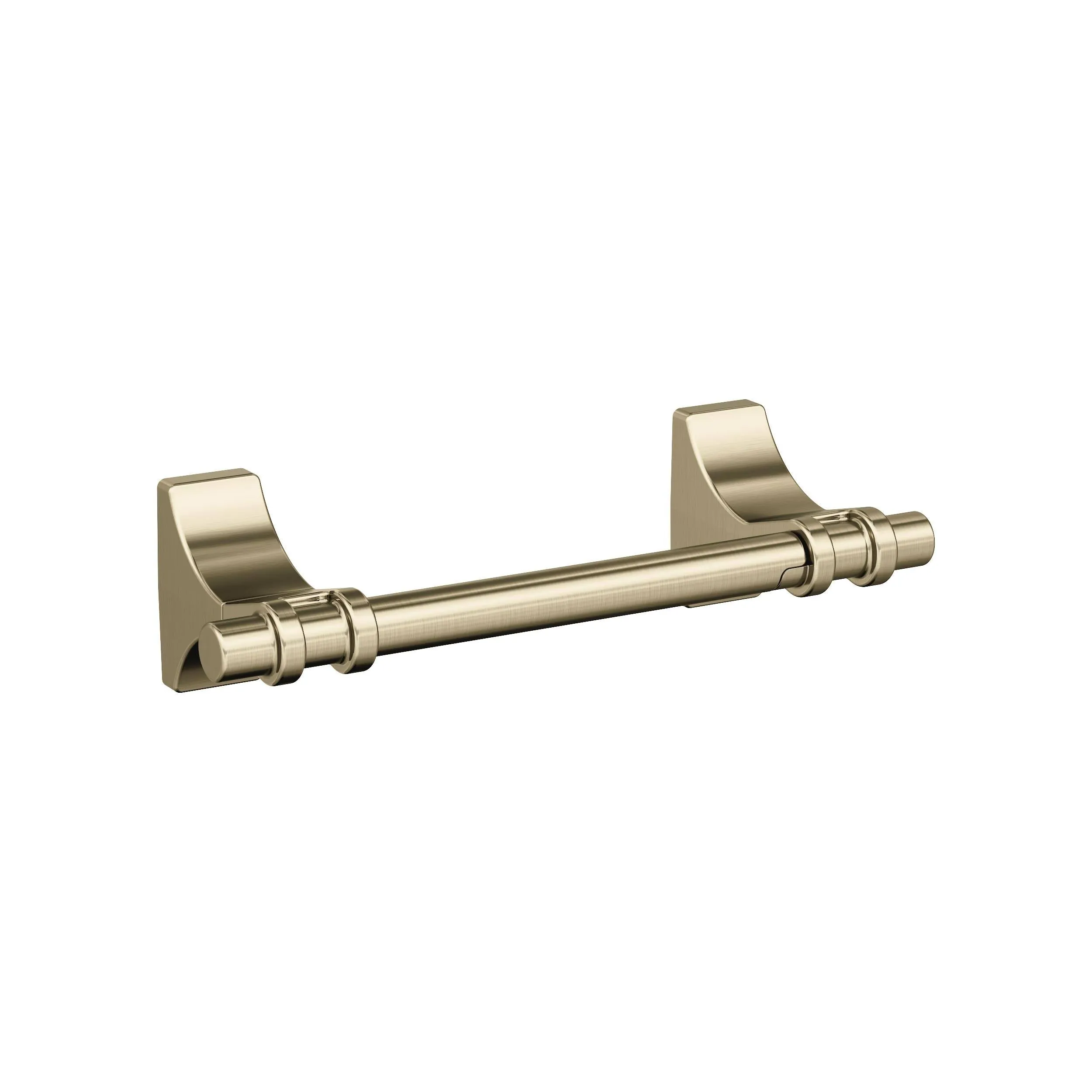 Amerock BH36051BBZ | Golden Champagne Pivoting Double Post Toilet Paper Holder | 8-13/16 in. (224 mm) Toilet Tissue Holder | Davenport | Bath Tissue Holder | Bathroom Hardware | Bath Accessories