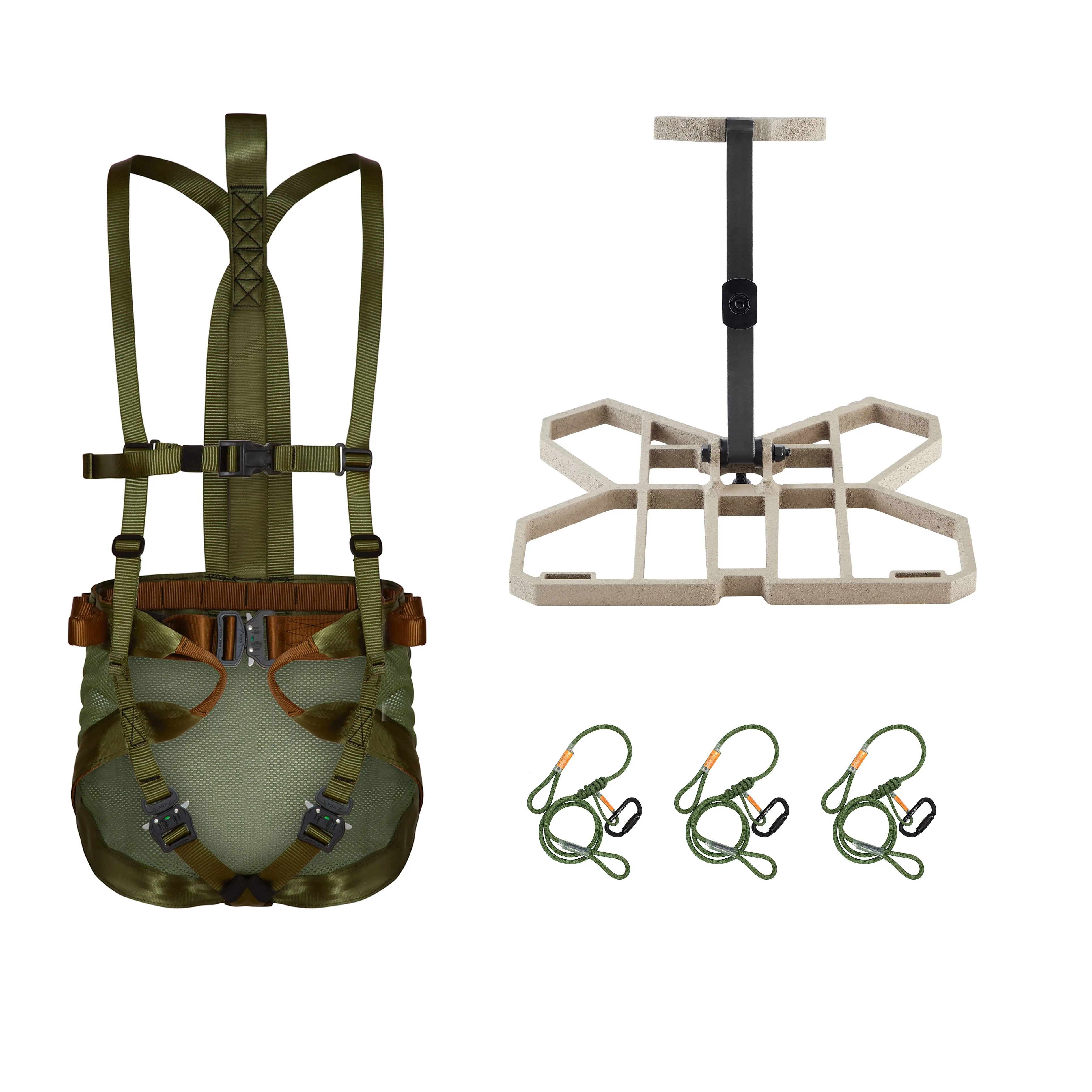 XOP Complete Tree Saddle Hunting System - Includes Aluminum Tree Saddle Platform, Mondo Saddle Harness and Carrying Bag