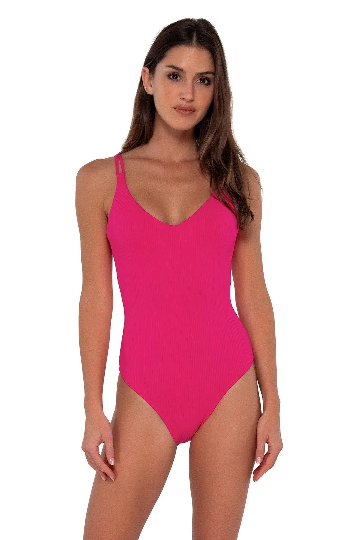 Sunsets Veronica One Piece, Begonia Sandbar Rib