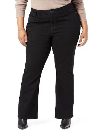 Levi Strauss Signature Women's and Women's Plus Mid Rise Bootcut Jeans, 30", 32” and 34" Inseams, Sizes 2-28