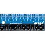 Victor Easy Read Stainless Steel Ruler Standard/Metric 12" Blue