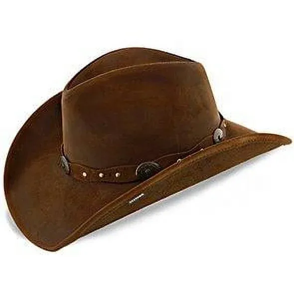 Stetson Roxbury Leather Hat - Mocha