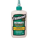 Titebond III, 10 OZ, Ultimate Wood Glue, Waterproof, Interior/Exter<wbr/>ior,Paintable