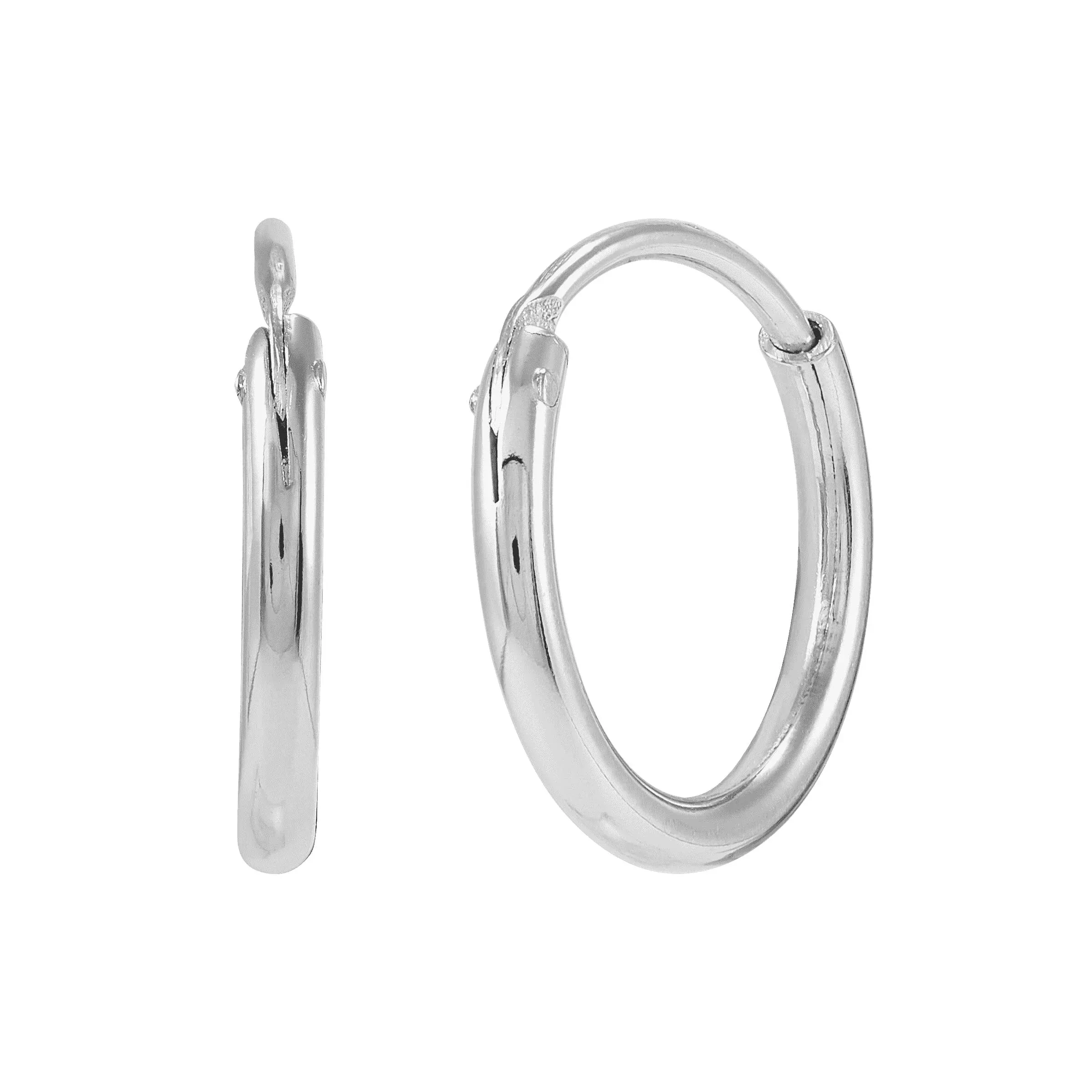 New Silpada &#039;Endless Cycle&#039; Hoop Earrings In Sterling Silver