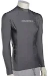 O'Neill Basic Skins Long Sleeve Crew Rashguard - Men's - Large / Smoke