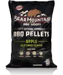 Bear Mountain BBQ Premium All Natural Hardwood Apple Smoker Pellets, 40 Pounds