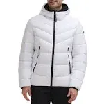 Calvin Klein Hooded Stretch Ski Jacket, Mens, S, White