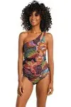 La Blanca Sunlit One Shoulder Tankini Swim Top - 4