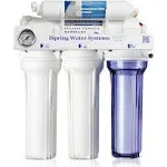 iSpring iSpring RCC1D Tankless RO/DI System, 5 Stage De-ionization Reverse Osmosis Water Filter System, 150 GPD Tankless RO Water Filter System for Aquarium with DI Water Filter