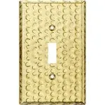 Lider Metal Toggle Light Switch Wall Plate, 1-Gang, Mid-Size