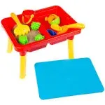 Water or Sand Sensory Table with Lid and Toys  Portable Covered Playset