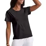 Hanes Originals Tri-Blend, Curved-Hem Tee, Classic Crewneck T-Shirt for Women, Plus