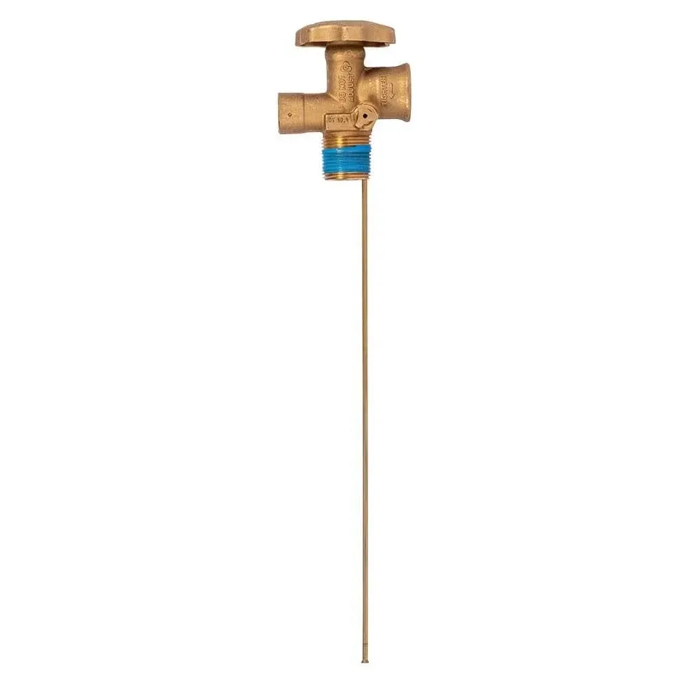 100 lb. LP POL Valve with 10.2" Dip Tube for Propane Grilling, Cooking, Heating, and Camping