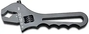 Vibrant - Adjustable AN Wrench; -4AN to -16AN; Anodized Black