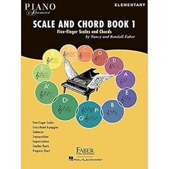 Faber Piano Adventures: Scale And Chord Book 1 - Five-Finger Scales And Chords