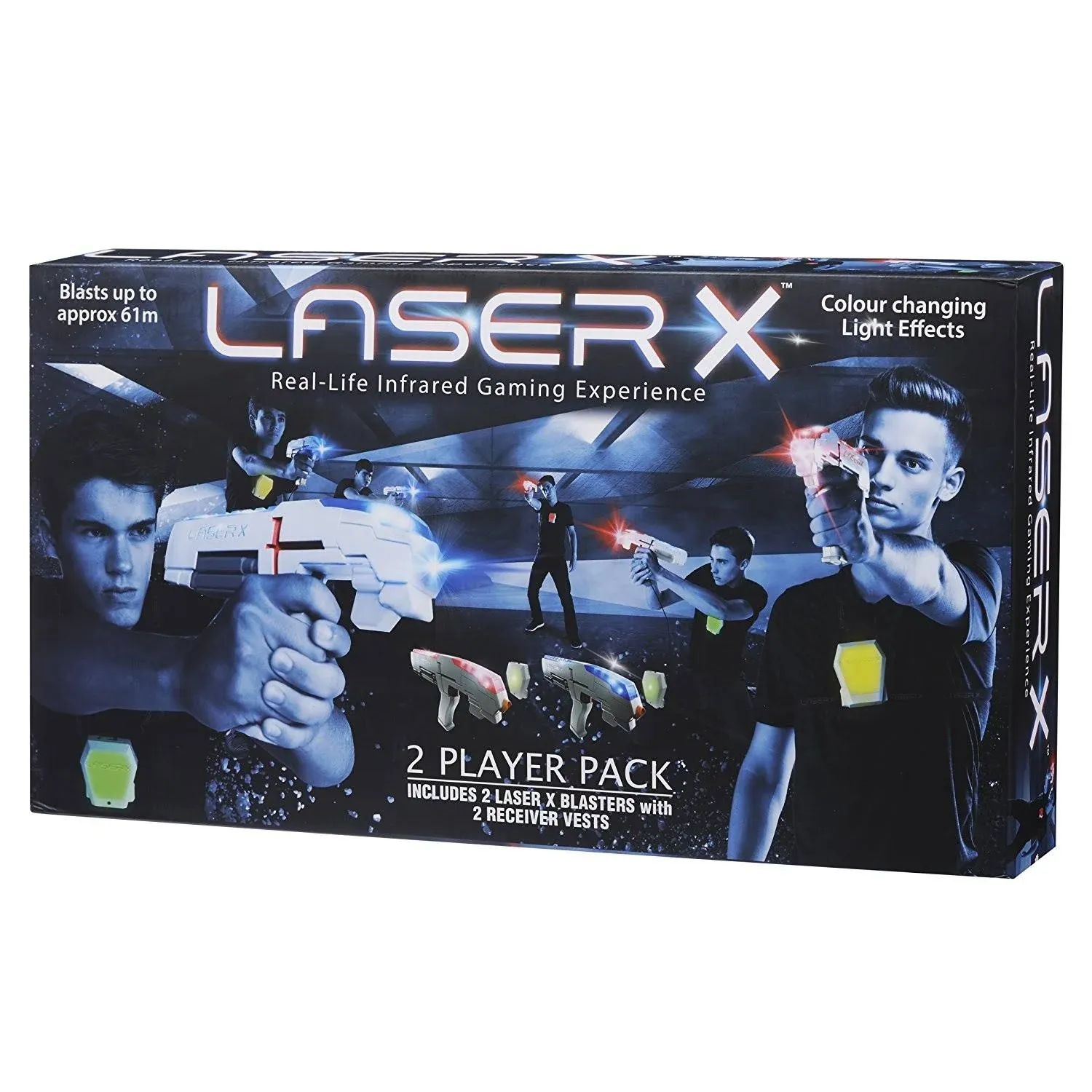 Laser X Double Blaster 2 Player Laser Tag Game 200' Range Factory Sealed