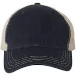 Richardson 111 Garment Washed Trucker Cap - Navy/Khaki