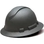 Pyramex Ridgeline Full Brim Hard Hat with 4 pt suspension - Silver Graphite