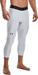 Under Armour Men's Heatgear Armour 3/4 Leggings, XLT, Mod Gray/Black