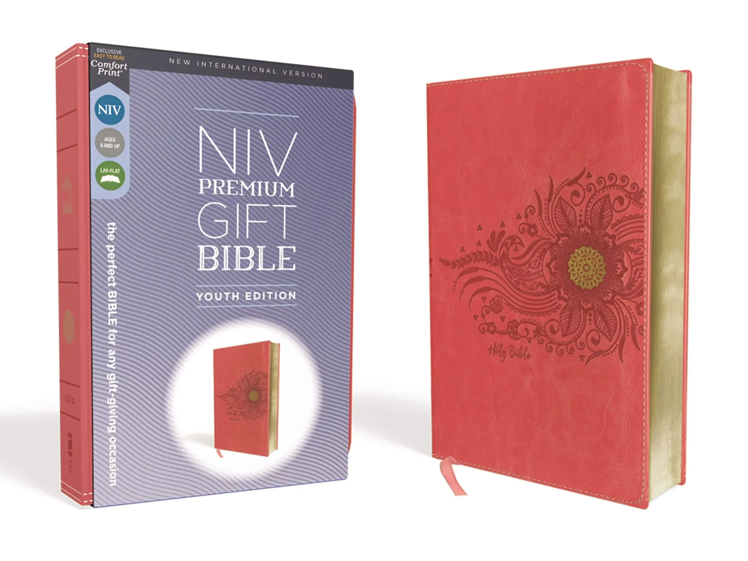 NIV Premium Gift Bible Red Letter Edition [Coral] [Book]