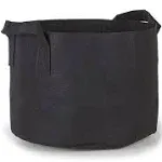 247Garden 5-Pack 15 Gallon Grow Bags /Aeration Fabric Pots w/Handles (Black)