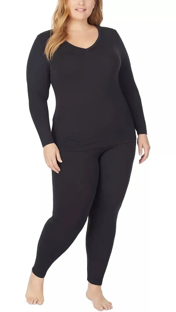 Women's Cuddl Duds Softwear Stretch V-Neck Top