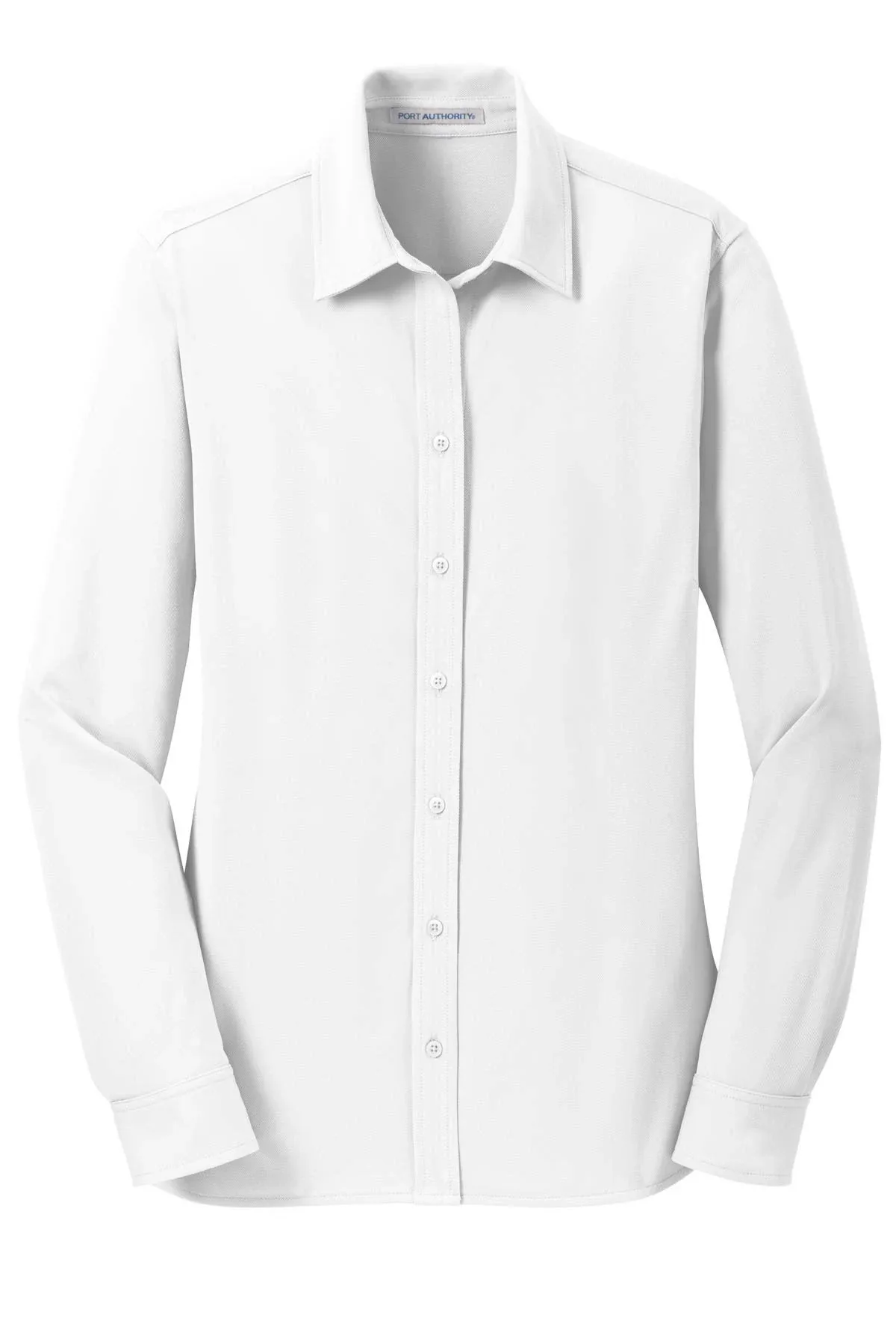 Port Authority L570 Ladies Dimension Knit Dress Shirt - White - M