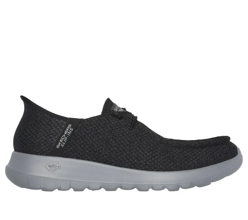 Skechers Mens Slip-ins Go Walk Max Halcyon Black Grey 11