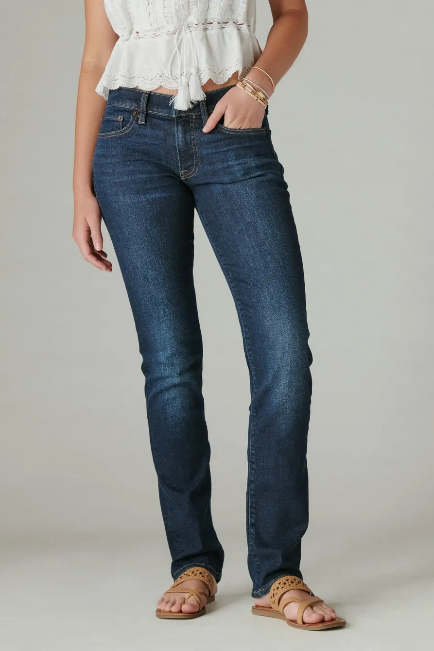 Lucky Brand Women's Mid Rise Sweet Straight Jeans