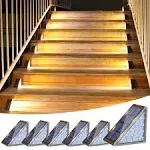 VOLISUN Solar Step Lights Outdoor Waterproof, LED Outdoor Stair Lights, Solar Step Light for Outside, Solar Deck Lights Outdoor Decor for Stair