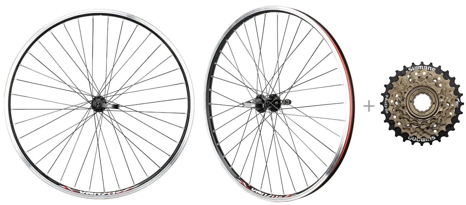 CyclingDeal Bicycle Mountain Bike 26 inch Double Wall Rims MTB Wheelset 26&#034; w...