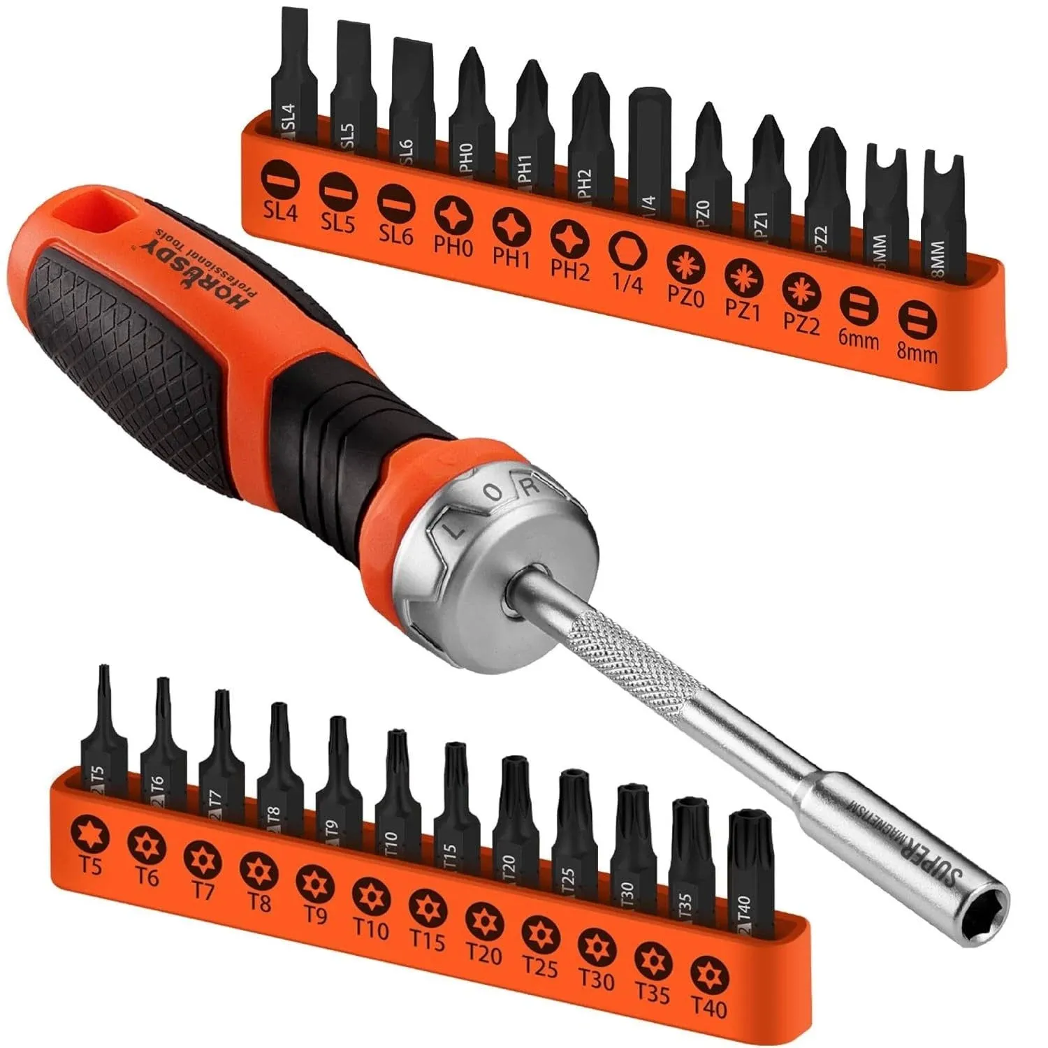 HORUSDY 25-Piece Security Torx Screwdriver Bit Set