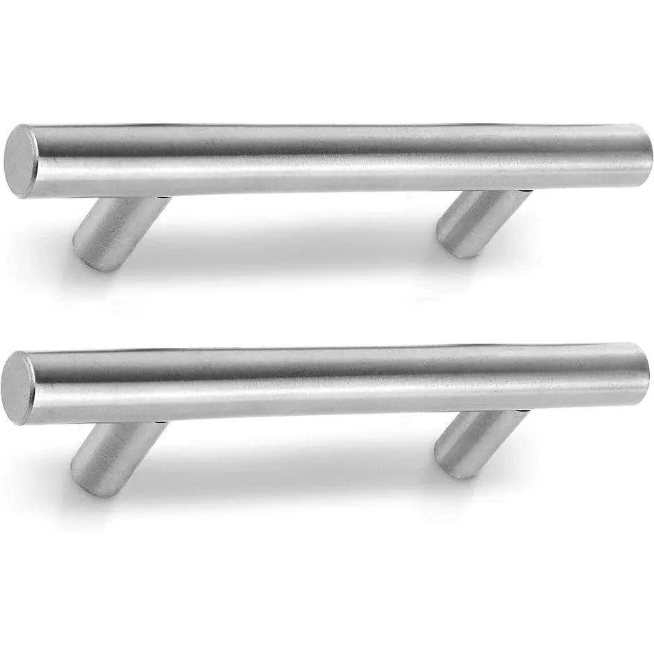 Mega Handles 35 Pack I Cabinet Pulls 5 Inch, Stainless Steel Cabinet Handle Pulls I Ideal for Kitchen Drawer, Cabinets, Door, Cupboard I Hardware for Cabinets - Hole Distance 3 Inch - Satin Nickel